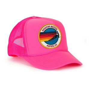 Aviator Nation Pink Aspen Trucker Hat